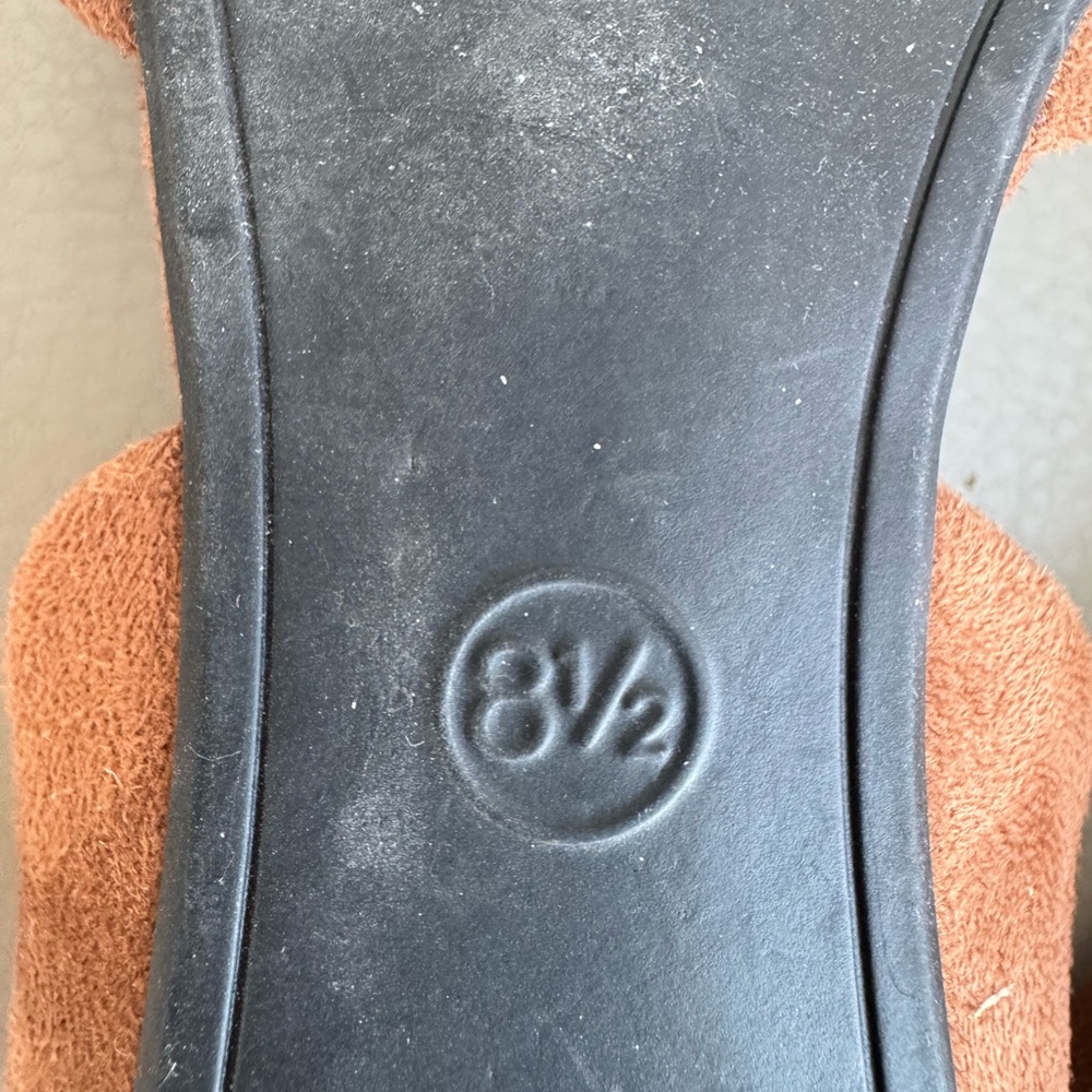 A New Day Julie Brown Faux Suede Ballet Flats with Side Cutout - Picture 7 of 7